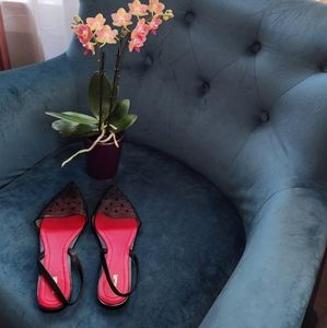 Black DVF scrappy flats in size 9